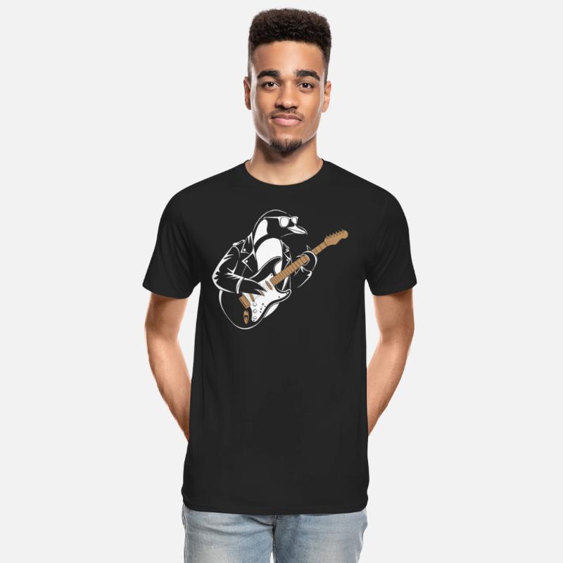 Cool Penguin Playing Electric Guitar With Style