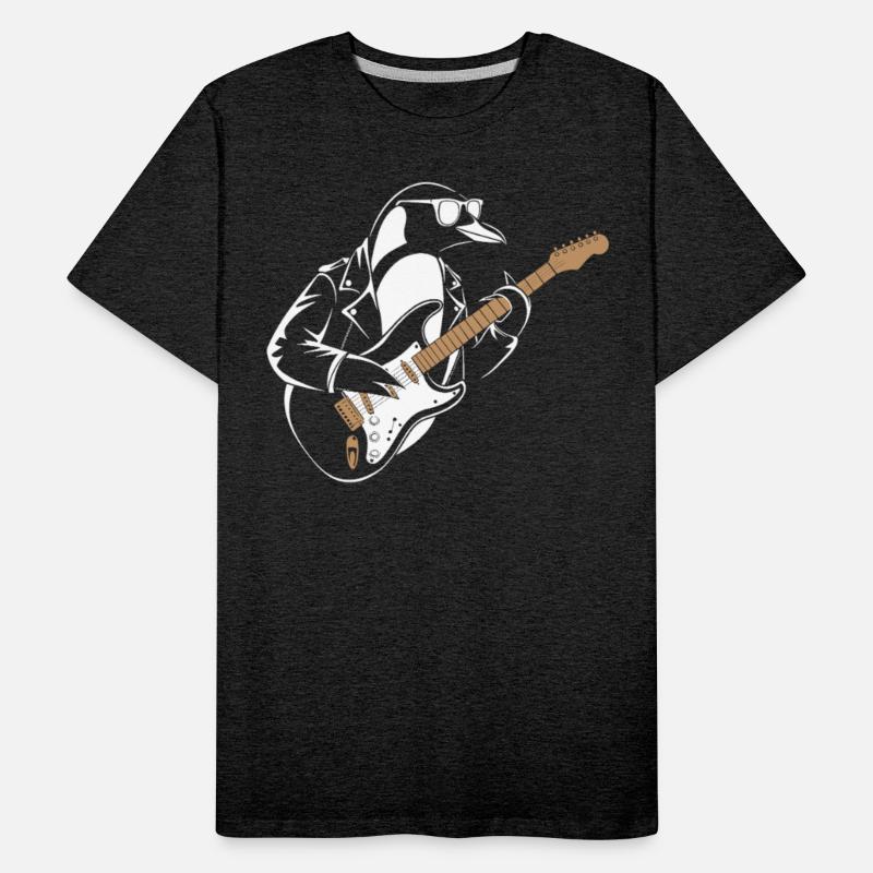 Cool Penguin Playing Electric Guitar With Style