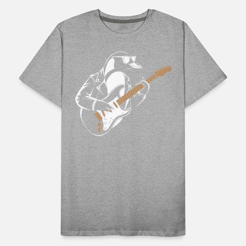 Cool Penguin Playing Electric Guitar With Style