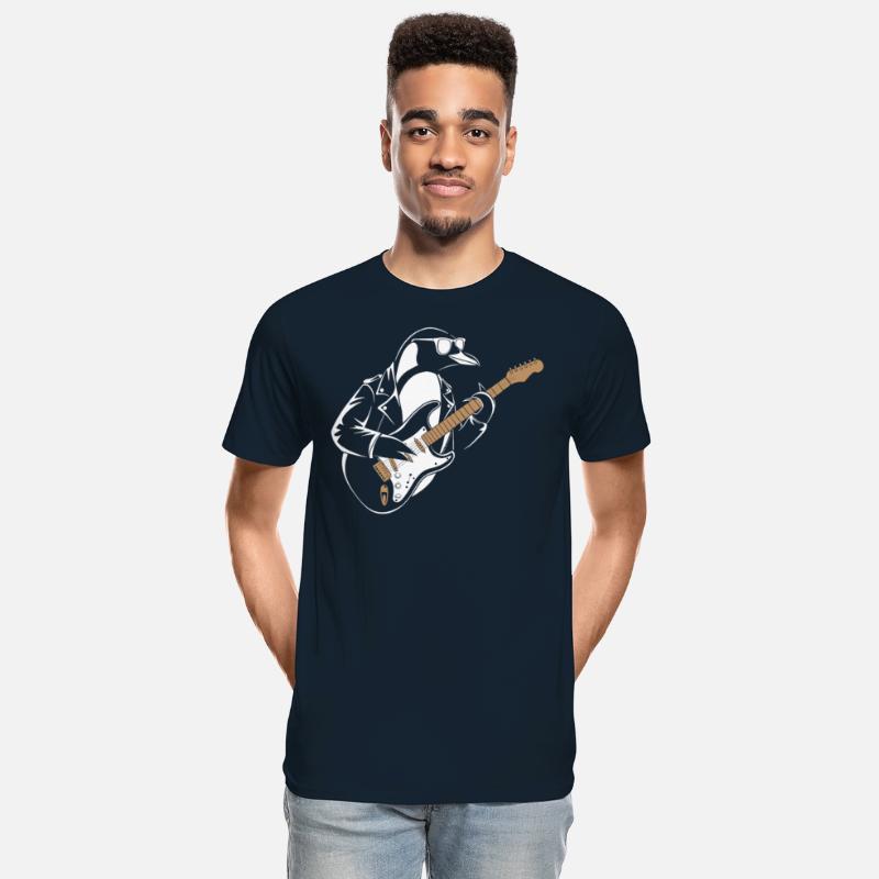 Cool Penguin Playing Electric Guitar With Style