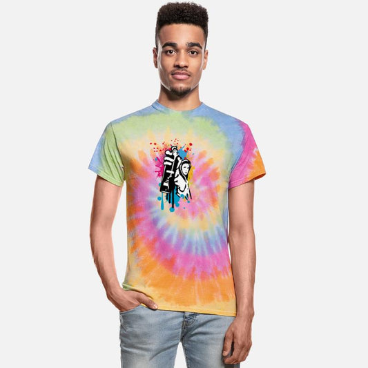 cool street art motif sprayer in graffiti style