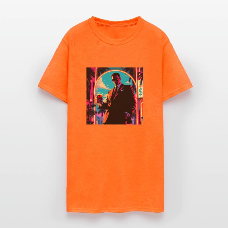 "Power & Neon" – 80s Crime Aesthetic Art Print