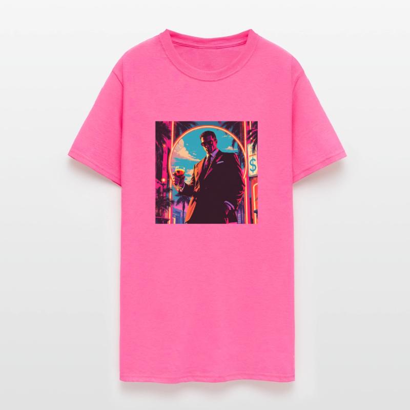 "Power & Neon" – 80s Crime Aesthetic Art Print