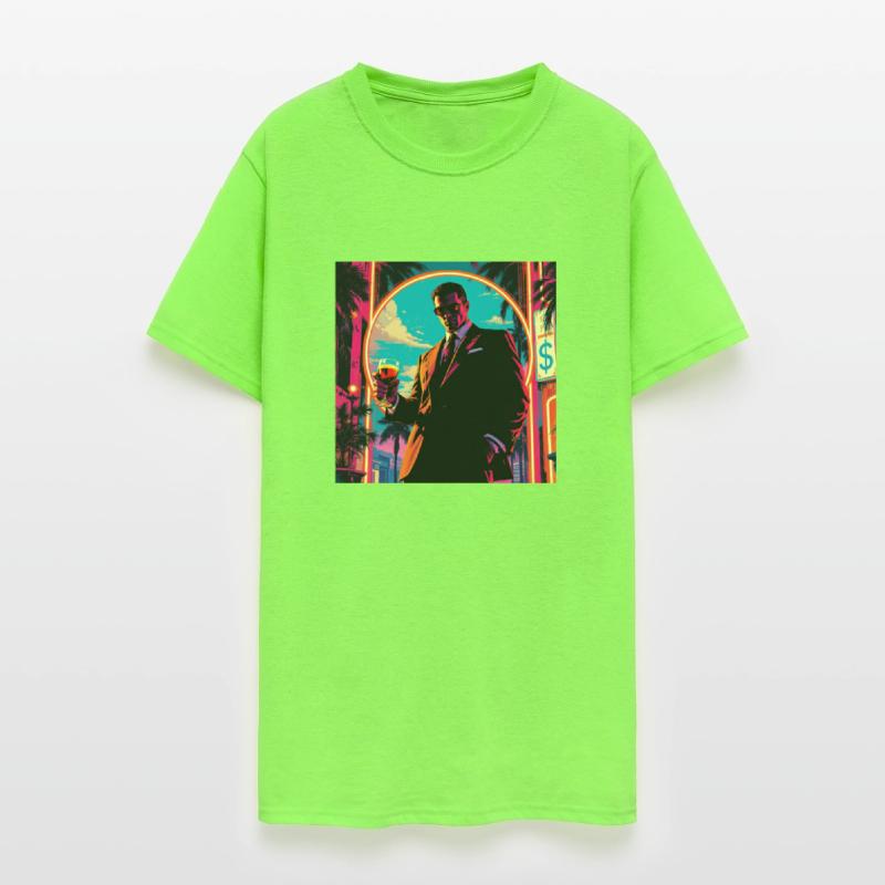 "Power & Neon" – 80s Crime Aesthetic Art Print