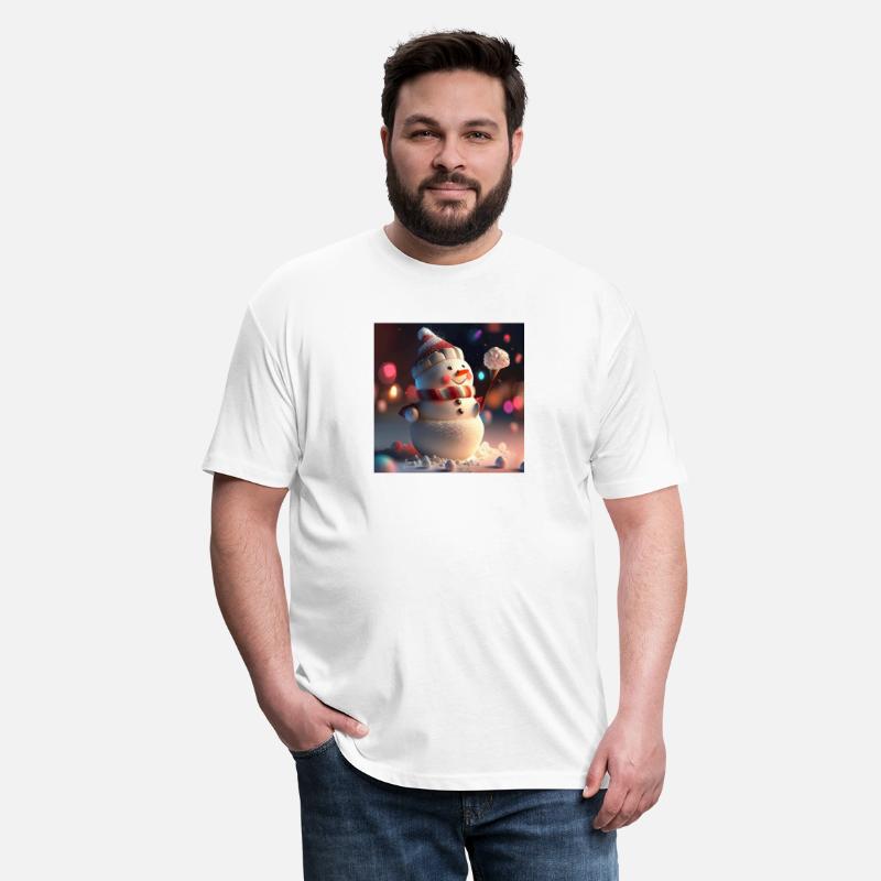 Snowman holding Candy