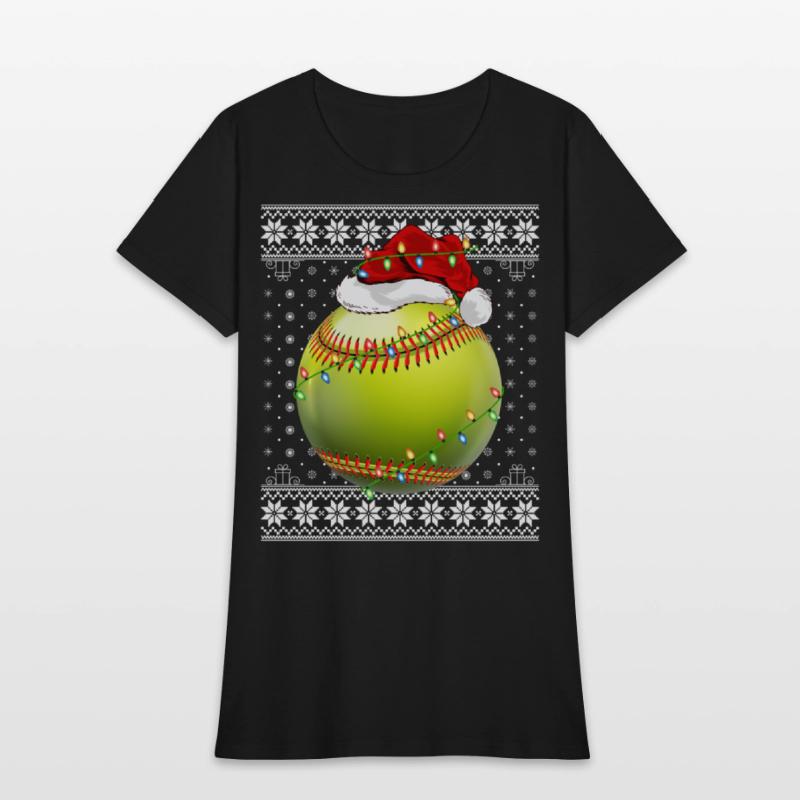 Softball Player Ugly Christmas