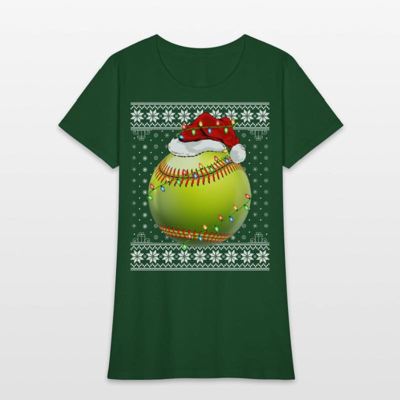 Softball Player Ugly Christmas