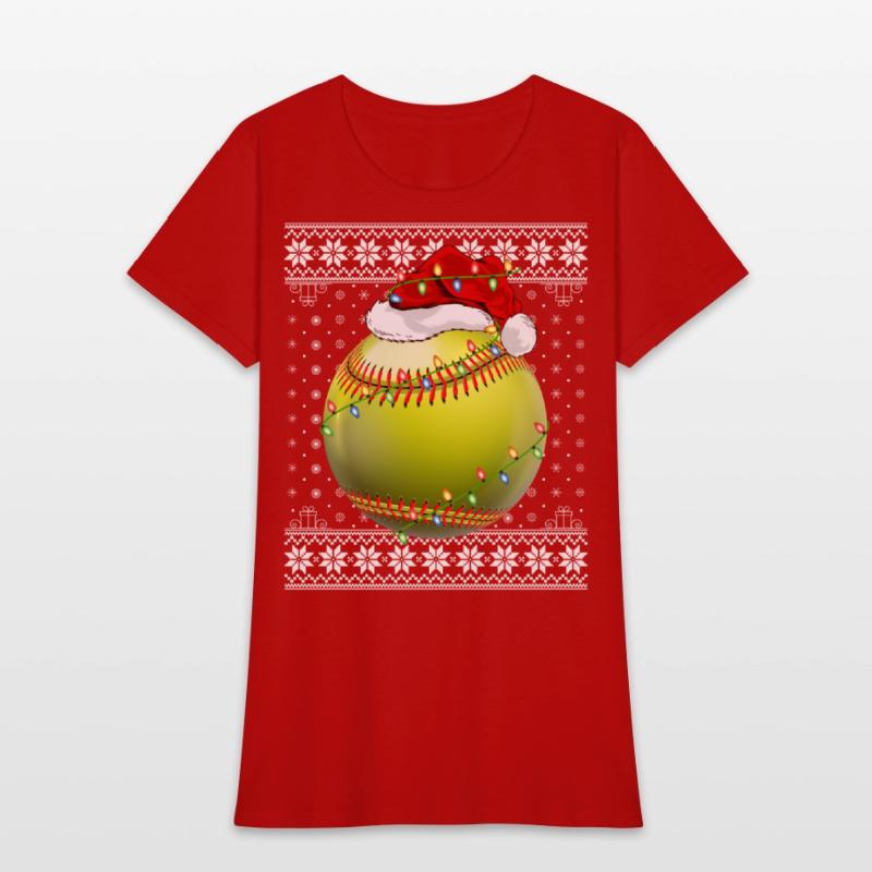 Softball Player Ugly Christmas