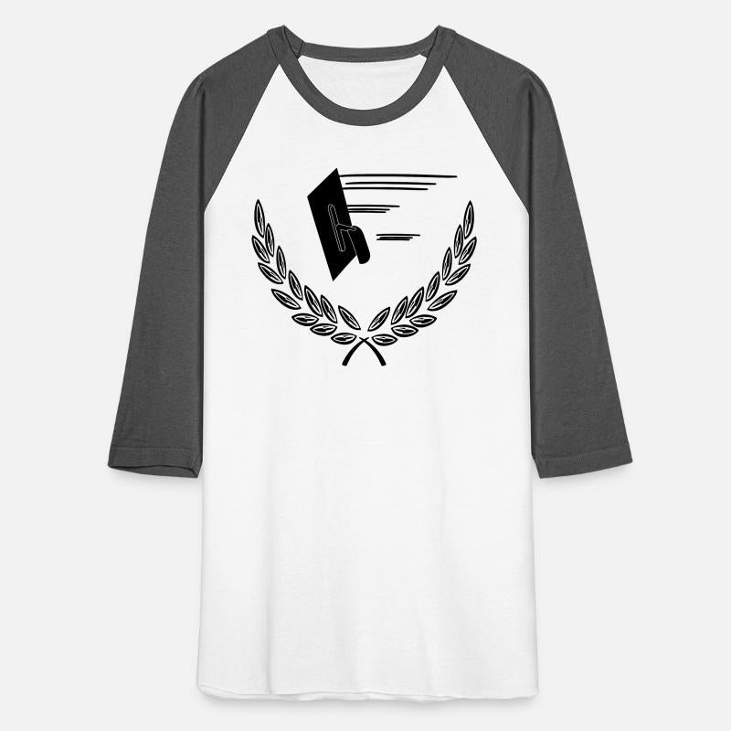 Spatula plasterer in laurel wreath Plasterer logo