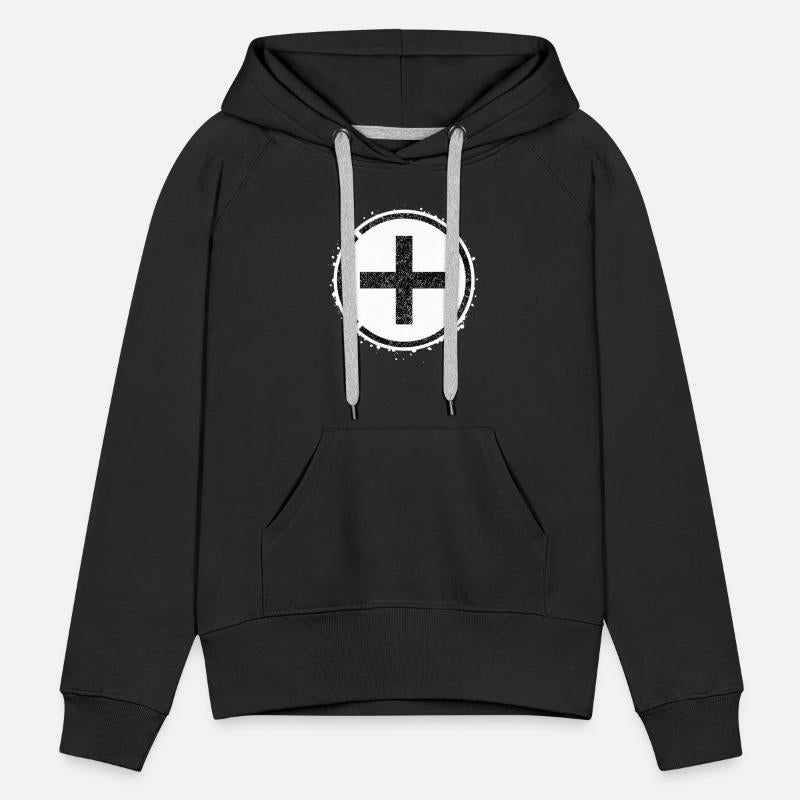 Sponge stencil Cross inside circle