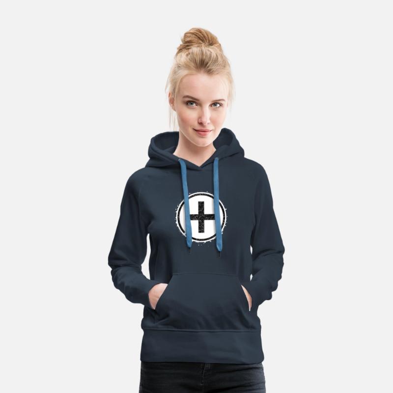 Sponge stencil Cross inside circle