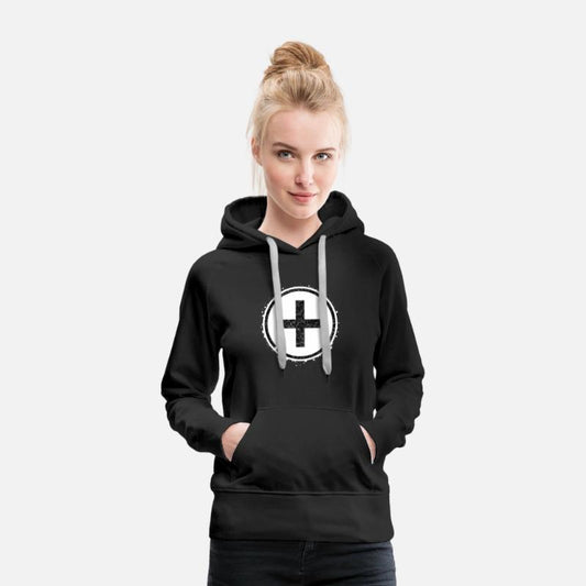 Sponge stencil Cross inside circle