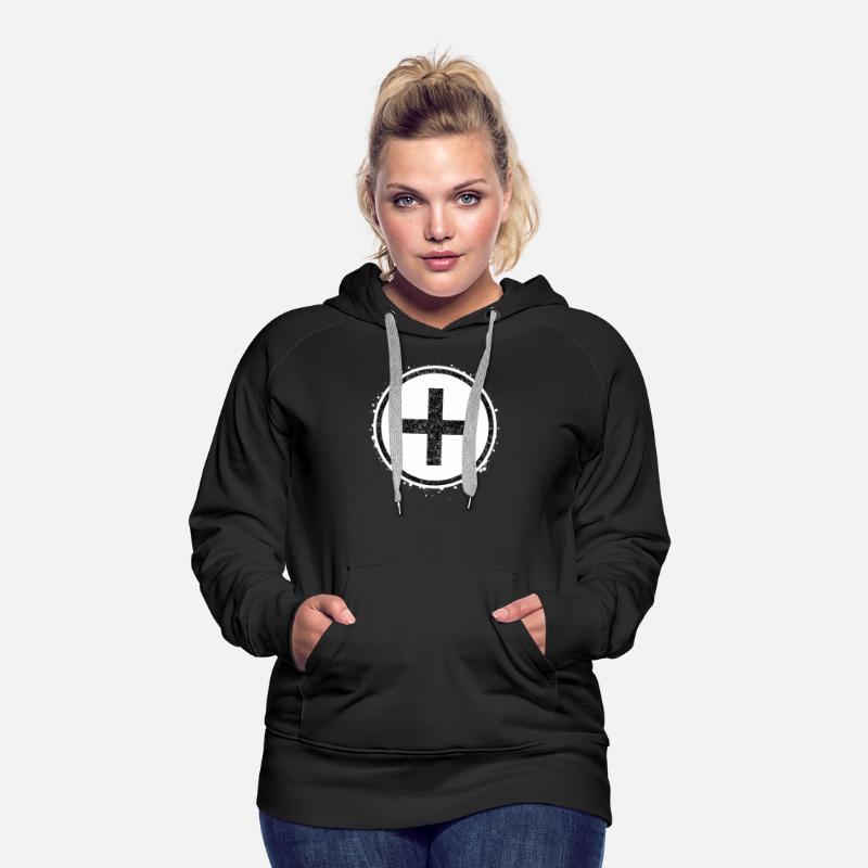 Sponge stencil Cross inside circle