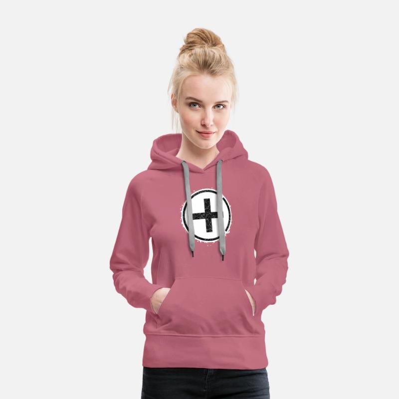 Sponge stencil Cross inside circle