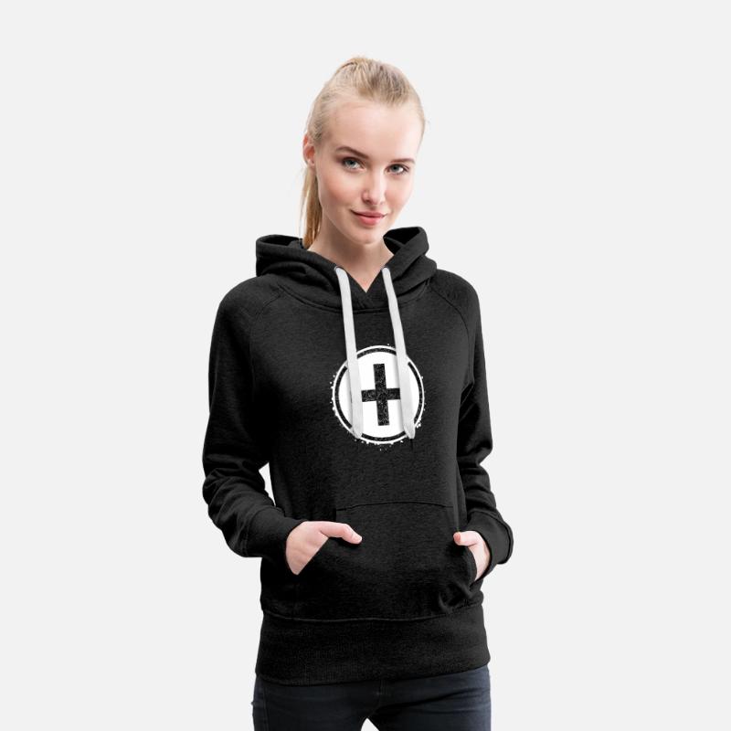 Sponge stencil Cross inside circle