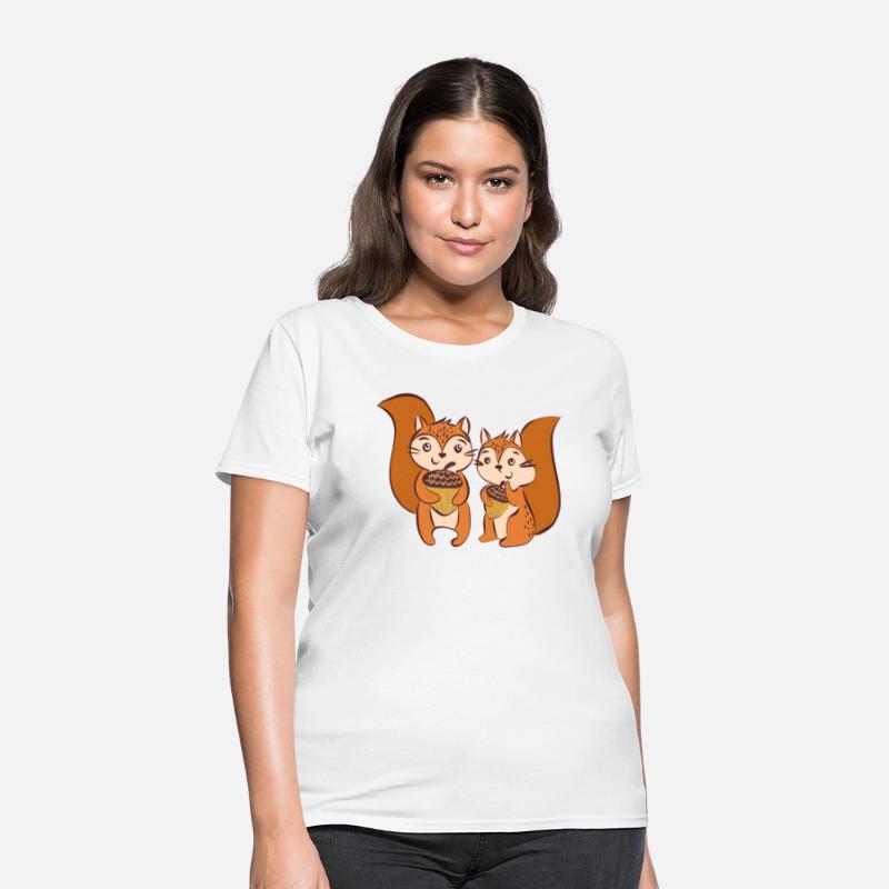 Squirrels With Acorn Nuts