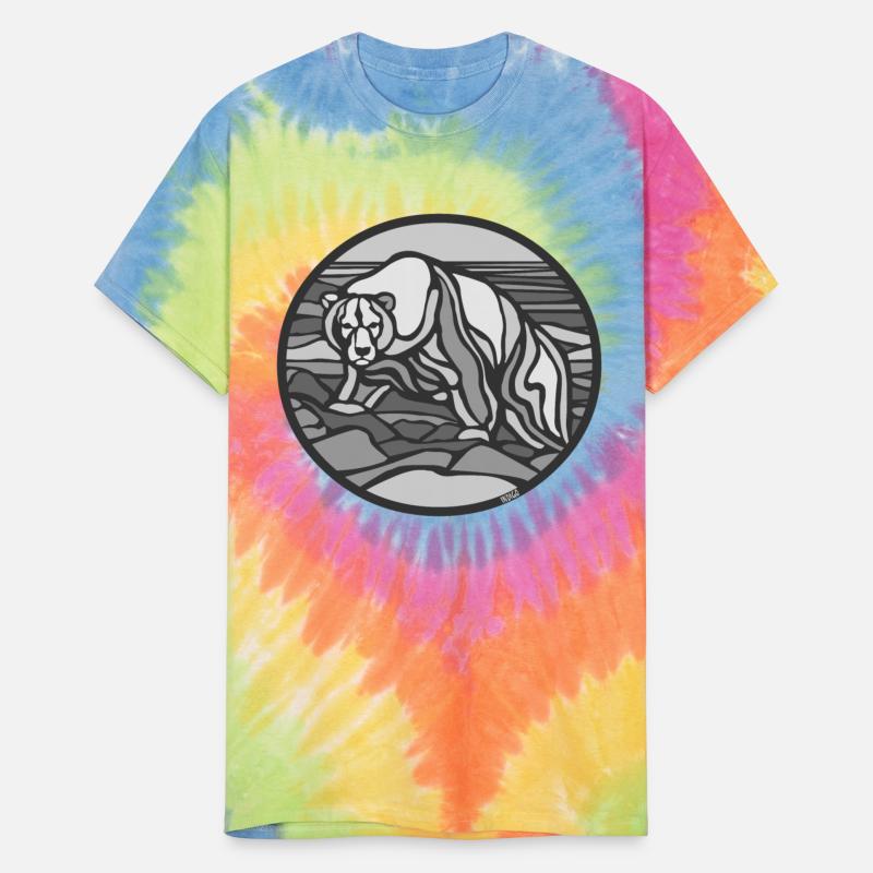 Stained Glass Bear Tribal Art