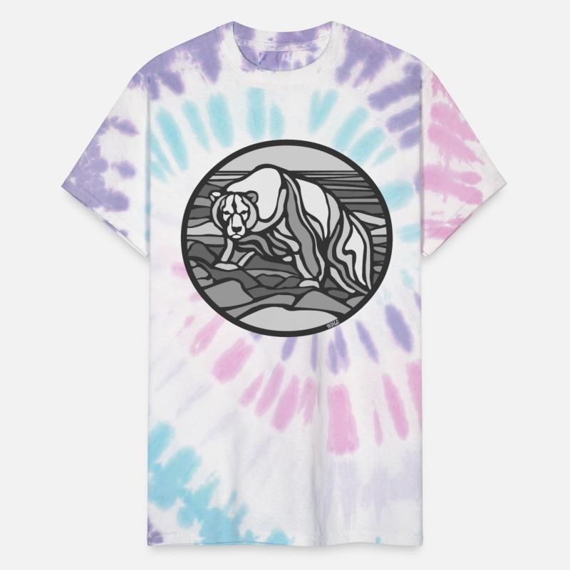 Stained Glass Bear Tribal Art