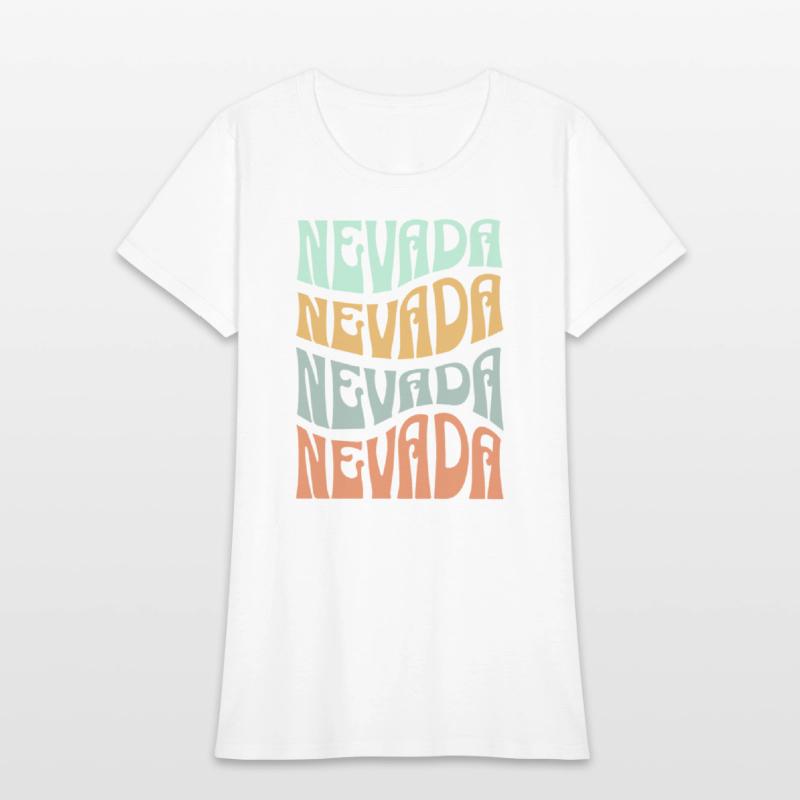 State Of Nevada Retro Aesthetic Groovy Font