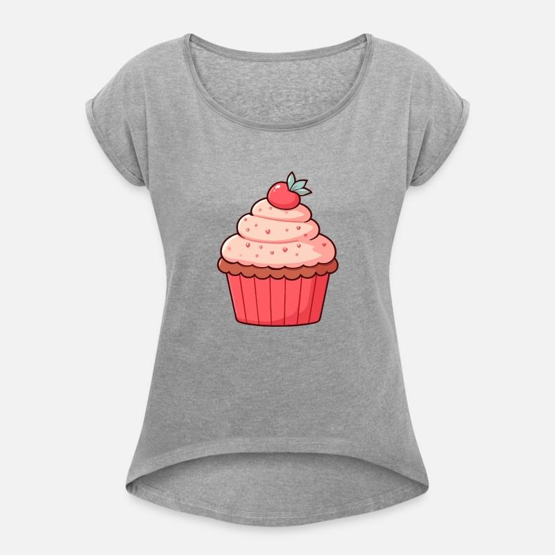 Strawberry Topped Cute Cupcake