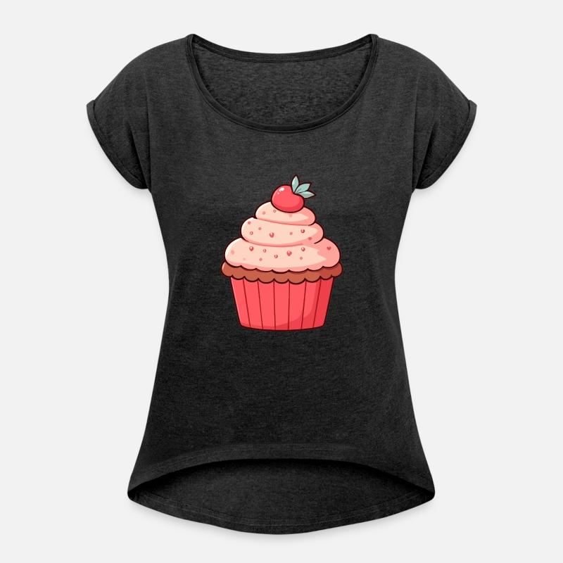 Strawberry Topped Cute Cupcake