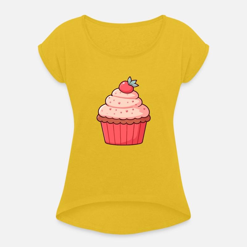 Strawberry Topped Cute Cupcake