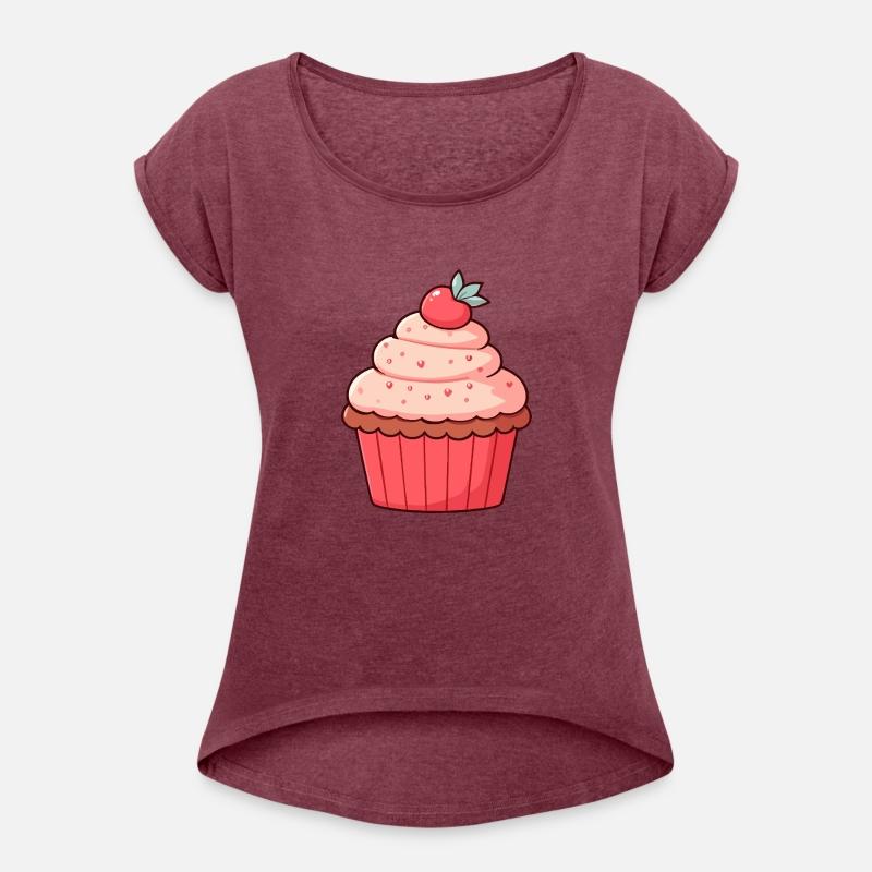 Strawberry Topped Cute Cupcake