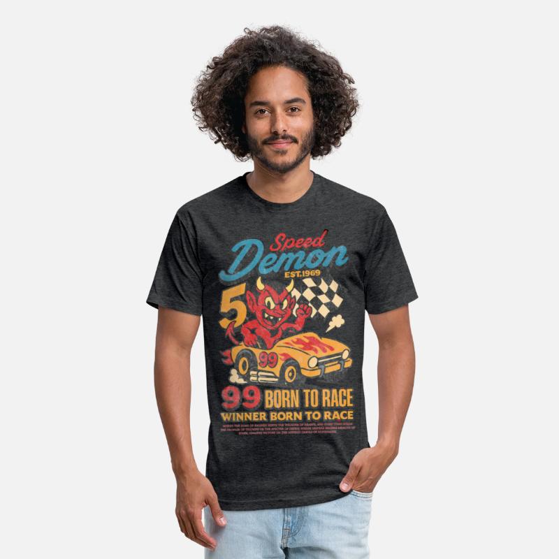 Street Speed Demon – Retro Devil Racer Tee