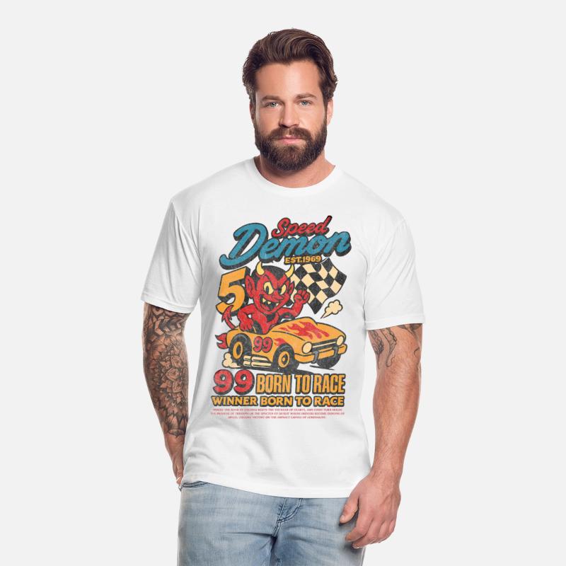 Street Speed Demon – Retro Devil Racer Tee