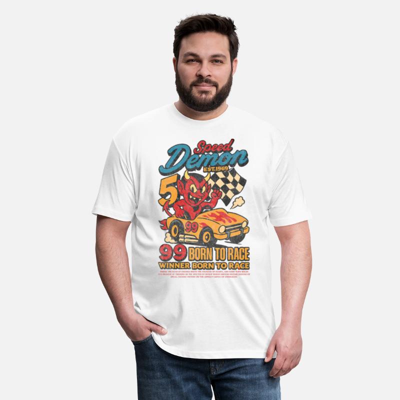 Street Speed Demon – Retro Devil Racer Tee