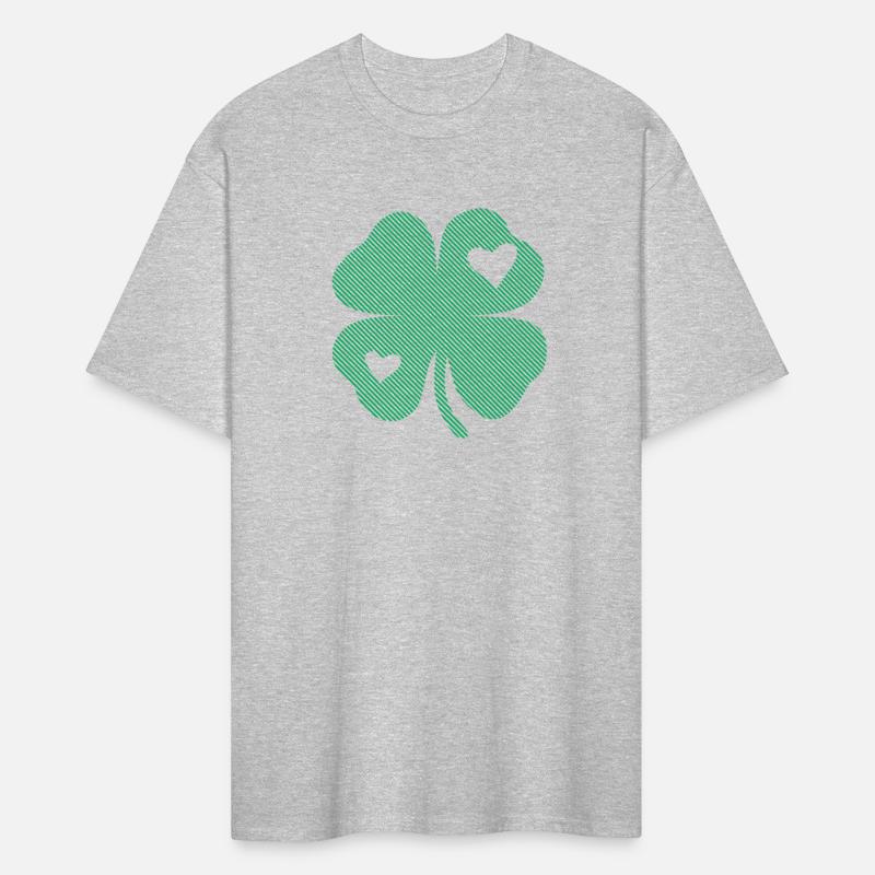 Striped Clover With Hearts St Patricks Day