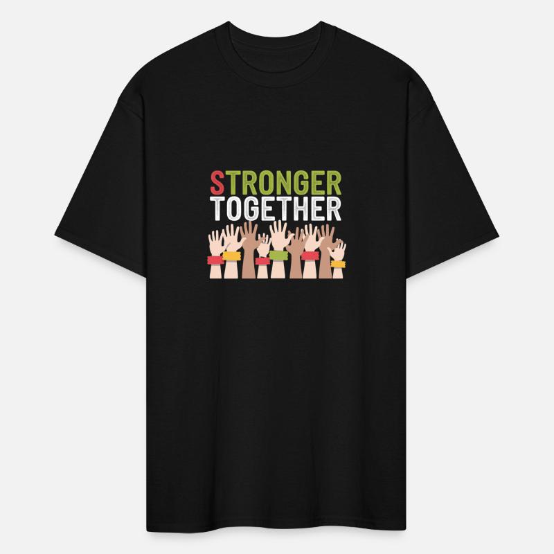Stronger Together Hands Diverse Unity T-Shirts