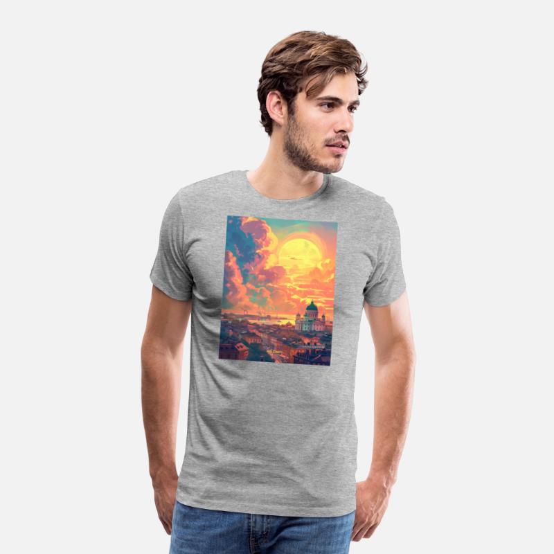 Sunset in Helsinki Finland