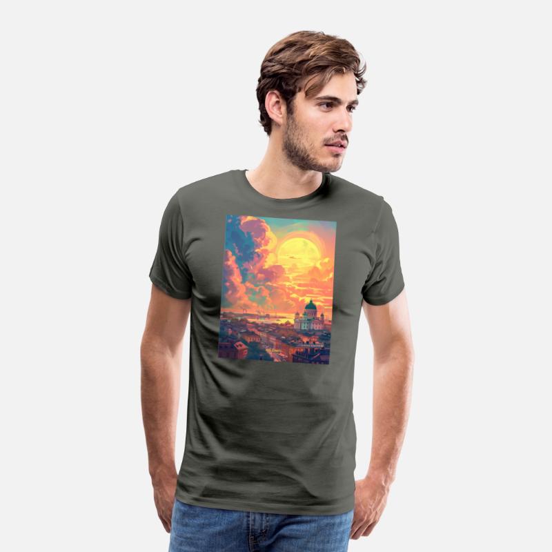 Sunset in Helsinki Finland