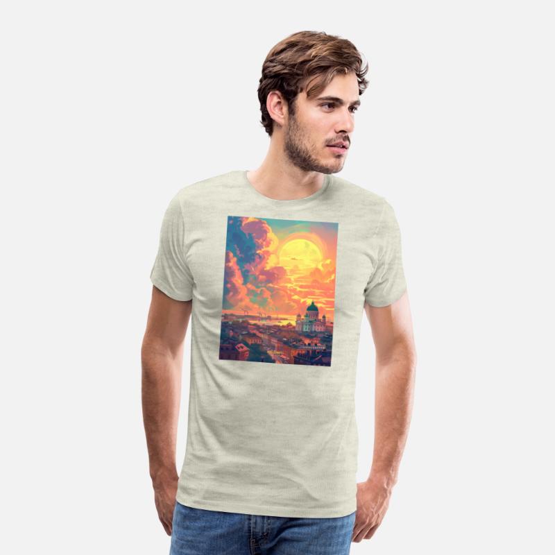 Sunset in Helsinki Finland