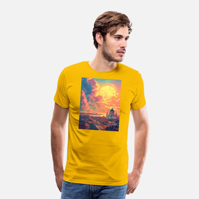 Sunset in Helsinki Finland