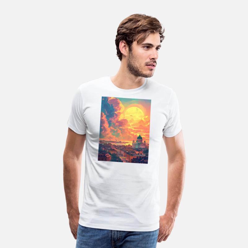 Sunset in Helsinki Finland