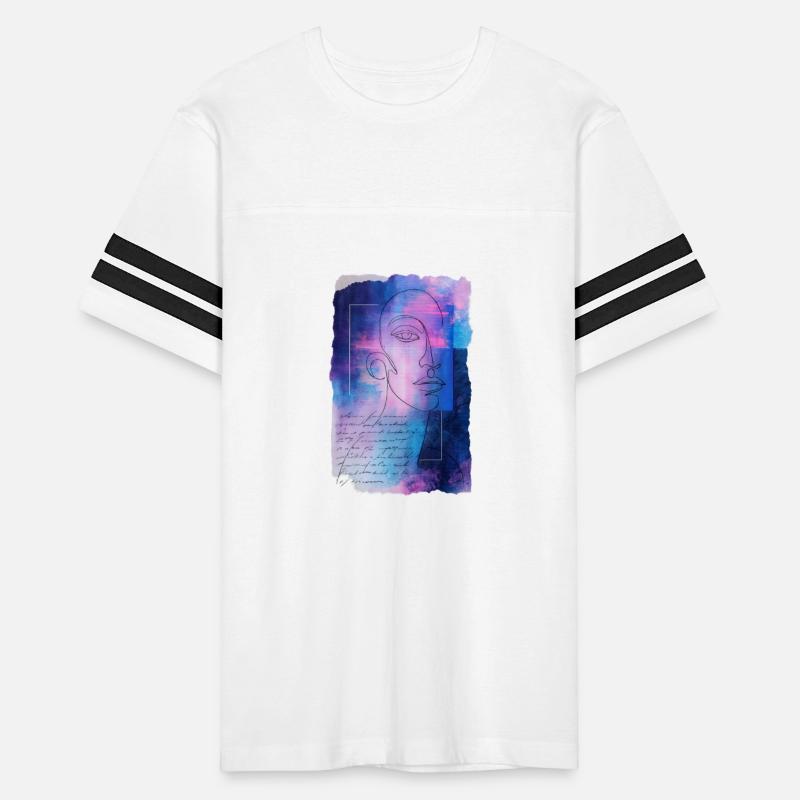 Surreal Line Art Portrait Glitch Mixed Media Co