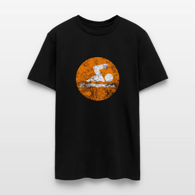 Swim Orange Swim Icon