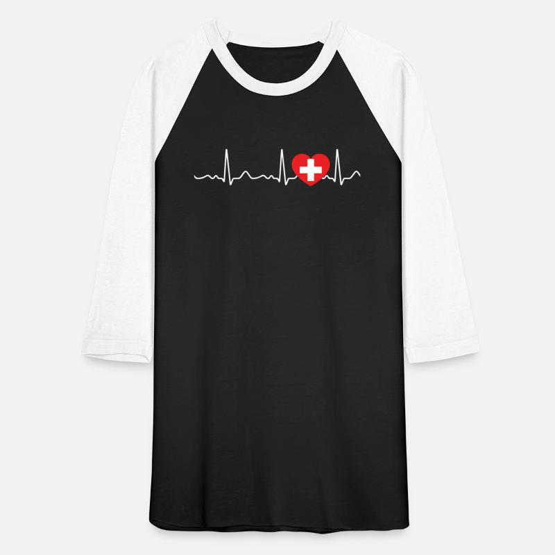 Switzerland - heartbeat, pulse, heart line, ECG