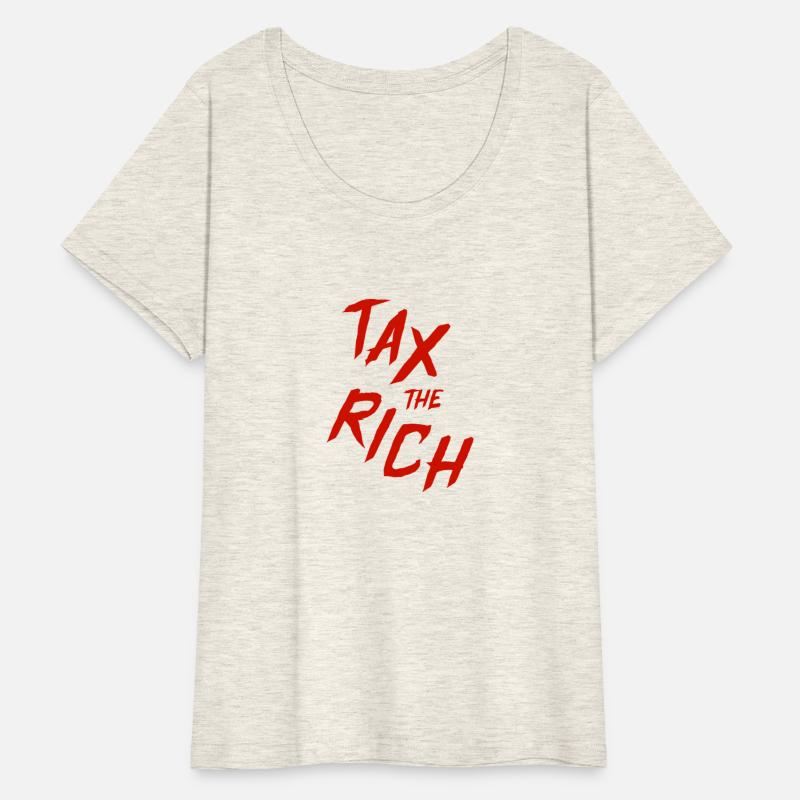 Tax The Rich, Red Lettering Hand Written T-Shirt