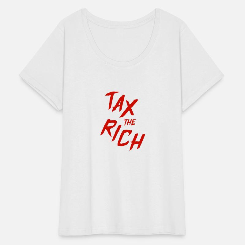 Tax The Rich, Red Lettering Hand Written T-Shirt
