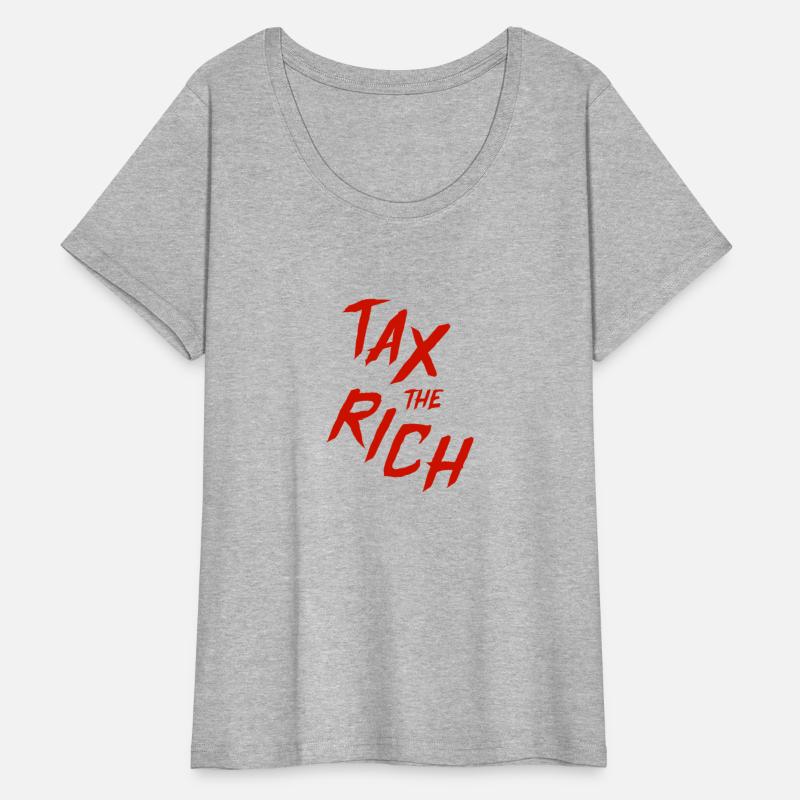 Tax The Rich, Red Lettering Hand Written T-Shirt