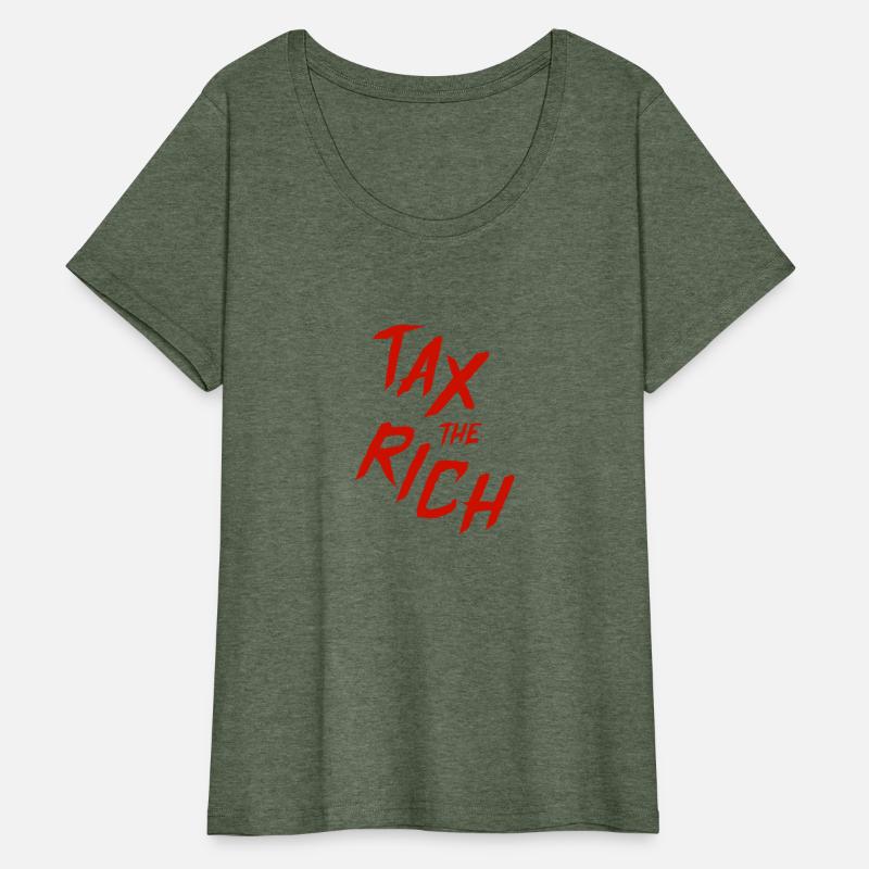 Tax The Rich, Red Lettering Hand Written T-Shirt