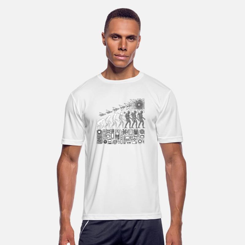 Tech Evolution: Futuristic Black & White Outlines