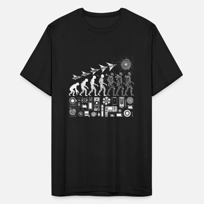 Tech Evolution: Futuristic Black & White Outlines