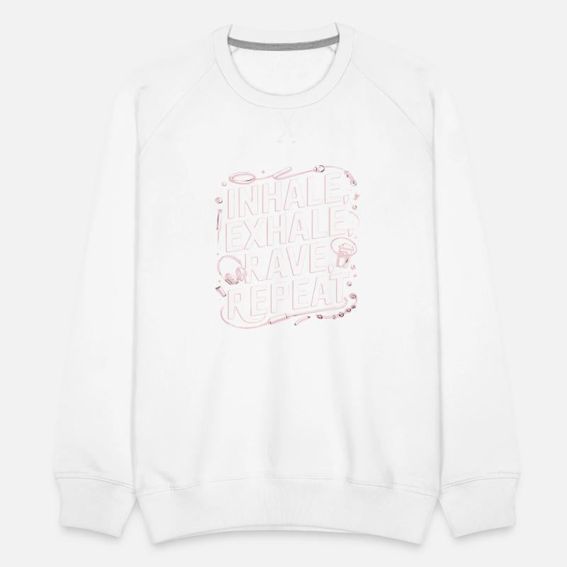 Techno EDM DJ Gift - Inhale Exhale Rave Repeat