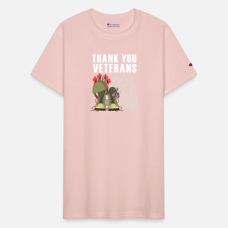 Thank You Veterans Poppy Flower Eagle Combat Boots