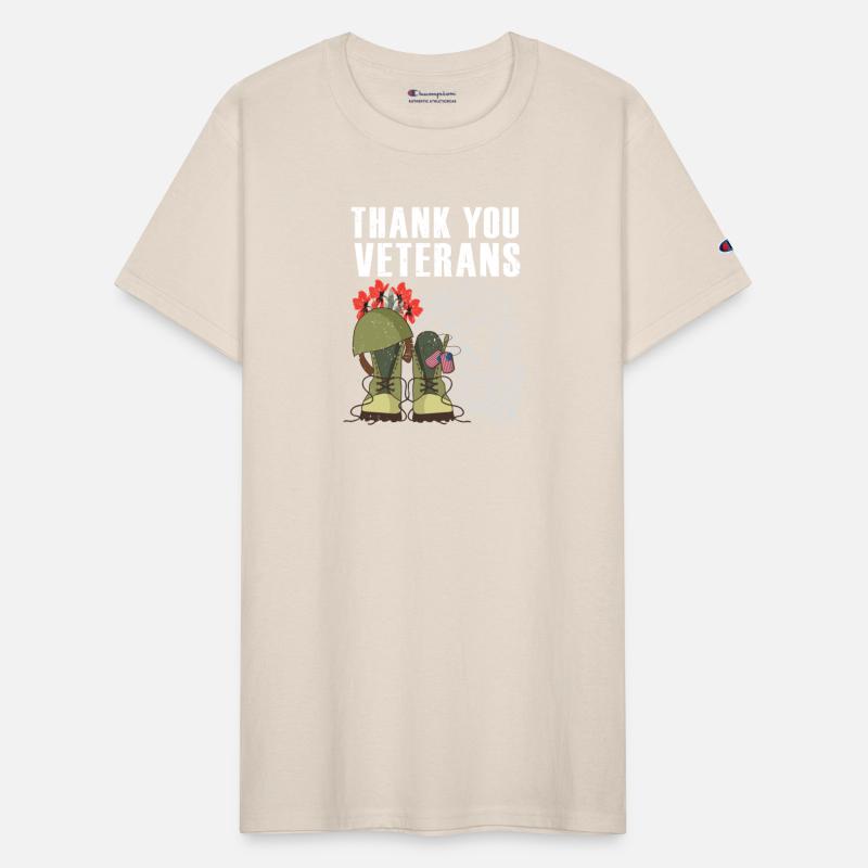 Thank You Veterans Poppy Flower Eagle Combat Boots