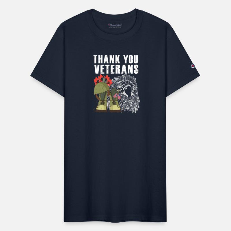 Thank You Veterans Poppy Flower Eagle Combat Boots